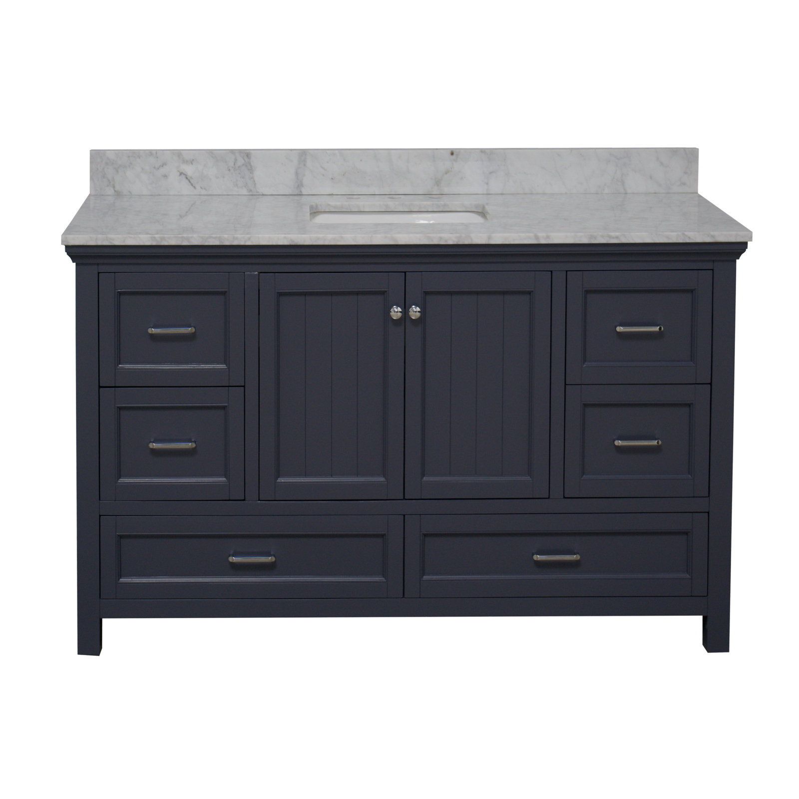 Maven 60" Single Bathroom Vanity Set, Marine Gray