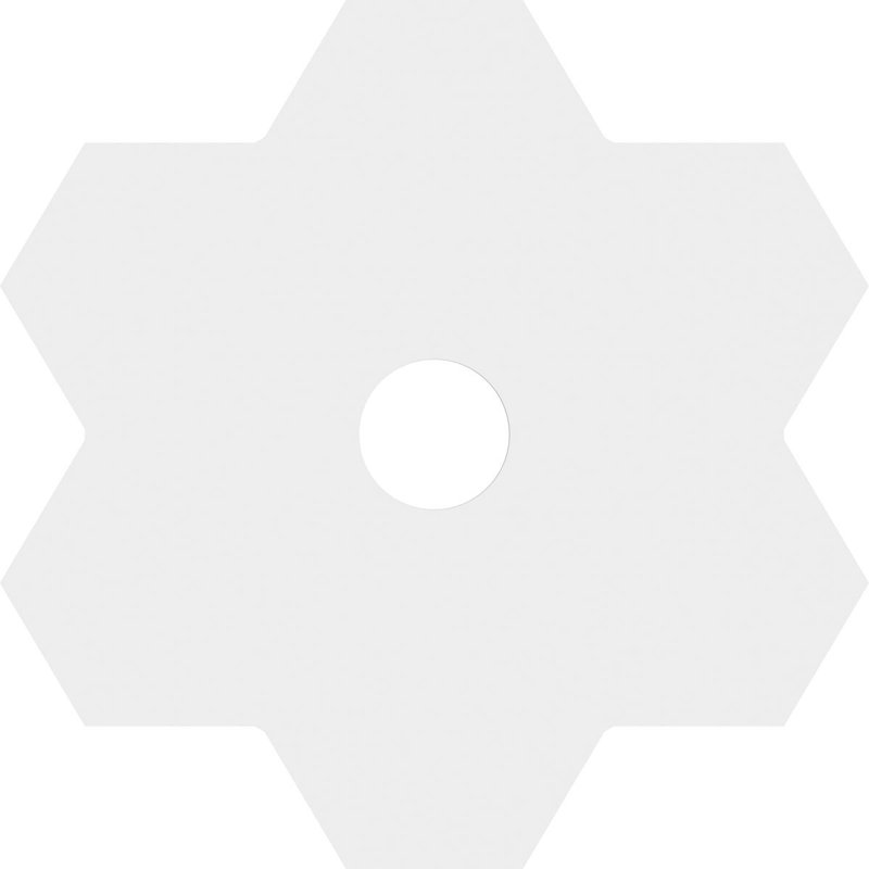 Médaillon de plafond contemporain en PVC de qualité architecturale 18 po x P 3 po x P 6 1/4 po x P 1 po