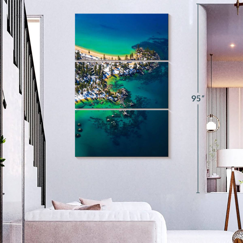Alvord Lake Tahoe d'en haut, H 74 po x l 48 po