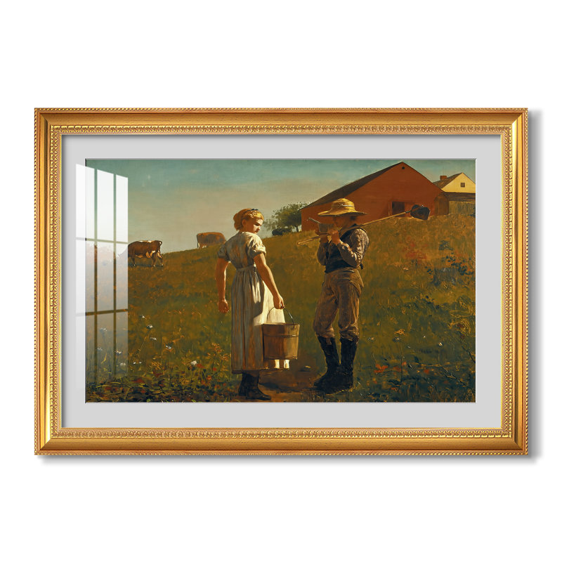 Réunion de tempérance, 1874 - Winslow Homer - Estampe encadrée sur mesure, 24x34 INNER SIZE, Framed Print with Mat