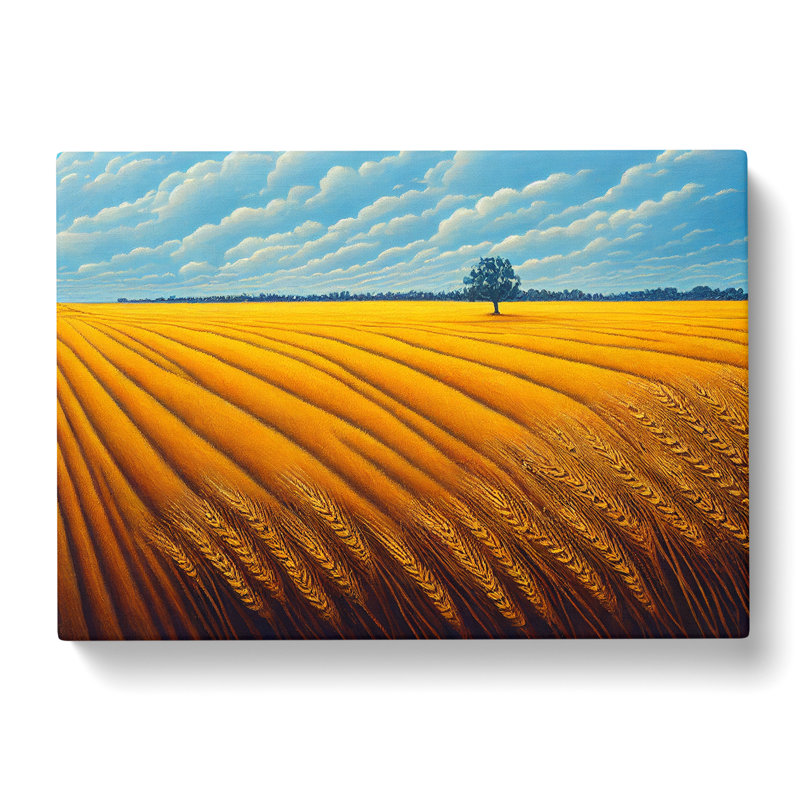 Magical Wheat Field - Wrapped Canvas Print
