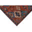 High-Quality Hand-Knotted Red And Navy Area Rug