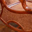 Chaise berçante en rotin naturel