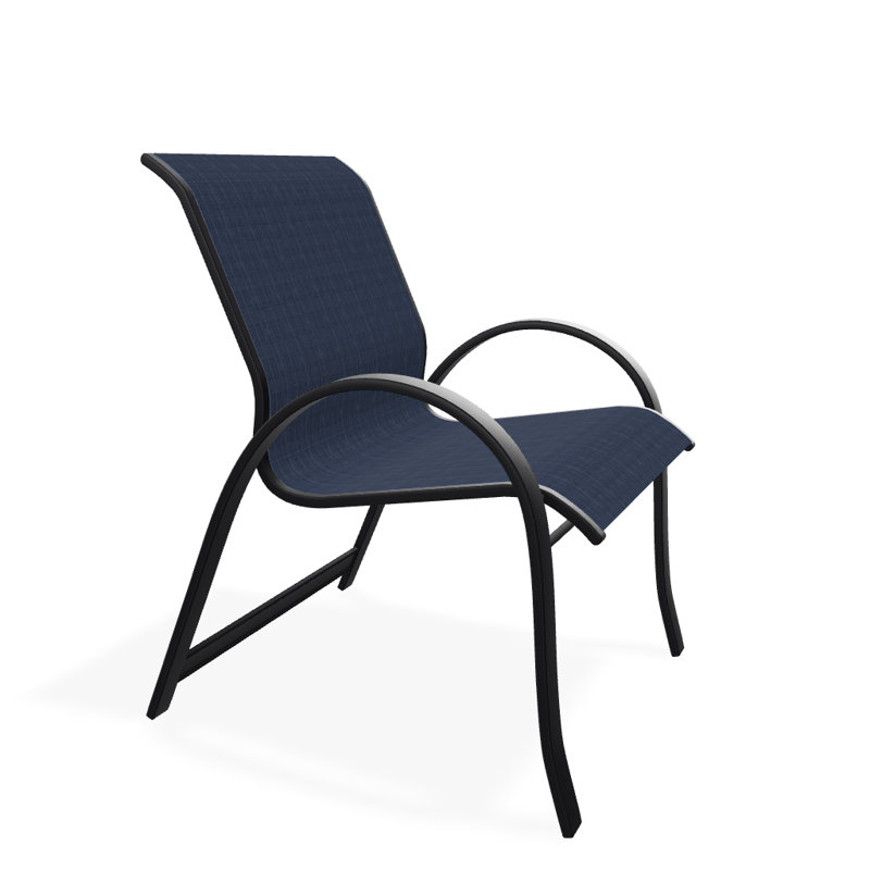 Fauteuil de salle à manger empilable Hiraku, Noir