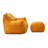 Giant Plush Bean Bag Chair For Adults With Armrests And Footstool -- Comfy Yellow Beanbag Chaise Lounge Lazy Floor Sofa Chair For Living Room-1491128545