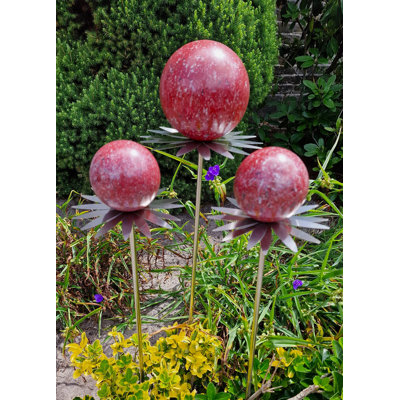 Flower Magic Milano 3 Piece Gazing Ball Set