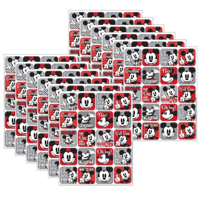 Accessoire éducatif d'autocollants à thème Mickey Mouse