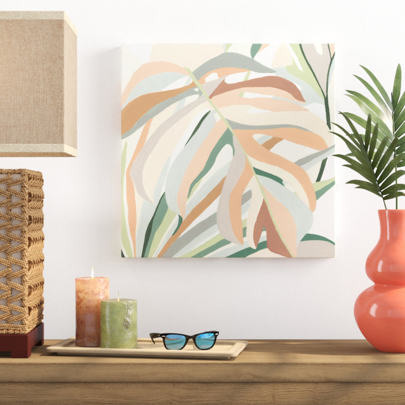 Soft Tropicals II by June Erica Vess - Wrapped Canvas Painting, 51cm H x 51cm W