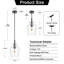 Suspension Alejo 7,87'' à 1 lumière en verre clair pour îlot de cuisine-1760274622
