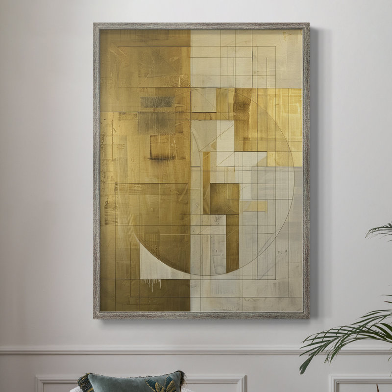Reproduction encadrée ABSTRACT Series CXIV - bois massif, H 21 po x l 17 po