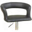 Ensemble de 2 tabourets de bar et tabourets de bar à hauteur réglable en PVC / similicuir noir