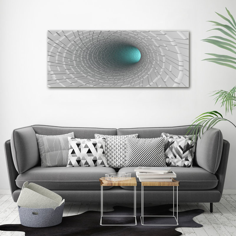 3D Tunnel - Wrapped Canvas Print