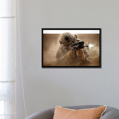 US Army Ranger In Afghanistan Combat Scene' By Tom Weber Graphic Art Print on Wrapped Canvas -  East Urban Home, FB2B11944DFD4EAB91935954D569A535