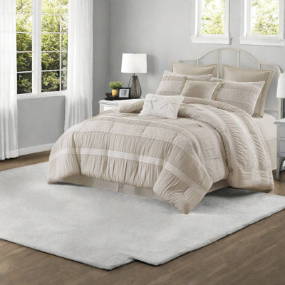 De literie pour grand lit, jacquard en polyester style maison de campagne