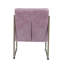 Chaise d'appoint Loria, cuir fleur Wisteria