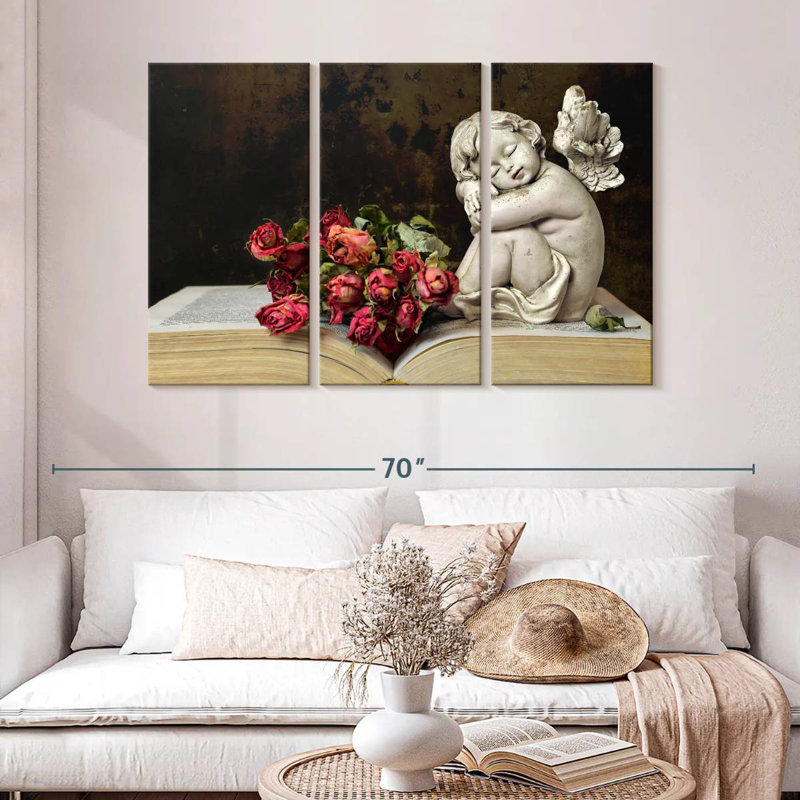 Leisha Cherub, 32" H x 50" W