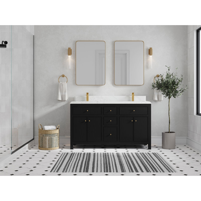 Meuble-lavabo double 60 po, Empira