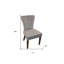  Ensemble de deux chaises Parsons rembourrées en velours Kensington