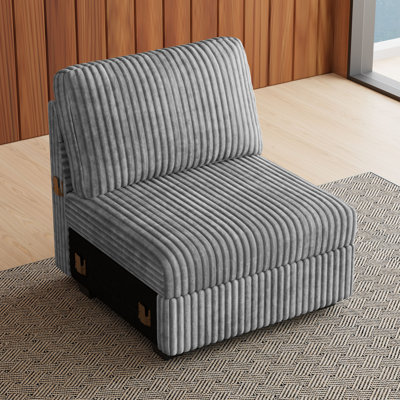 Canapé modulaire en velours côtelé Bianca
