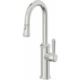 Davoli Pull-Down Prep/Bar Faucet with Button Sprayer
