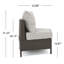 Canapé d'extérieur simple avec coussins imperméables - Fauteuil de patio en rotin PE brun