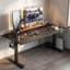  Bureau électrique Hagler 48 "x 24" avec contrôleur mémoire noir DESK-PPU-00-S8 Series-965570822