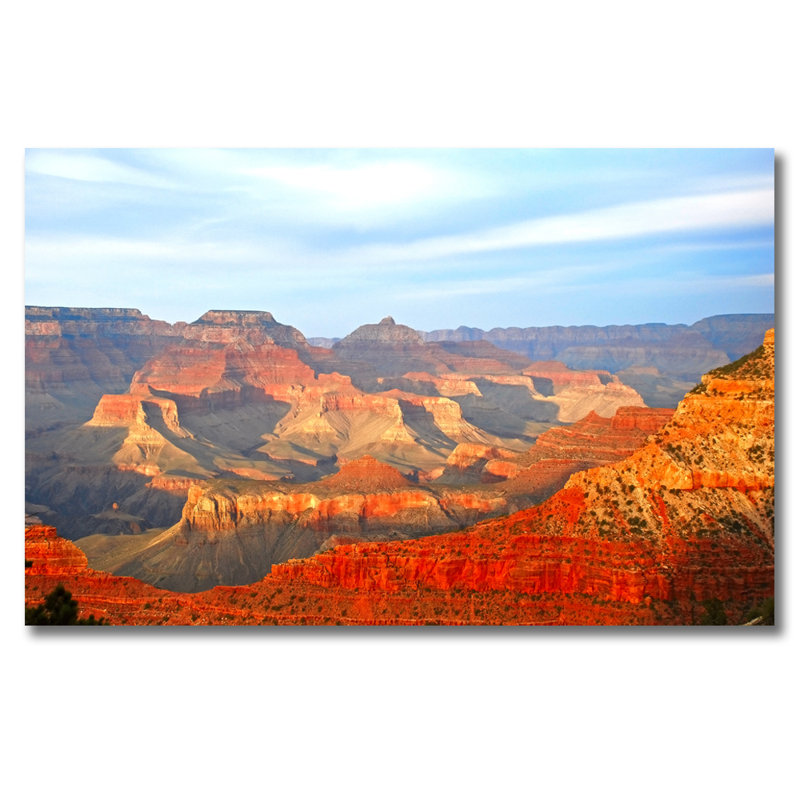 Amber Mountain Majesty Print by Decorumby, 16" H x 20" W x 1.5" D, Aluminum