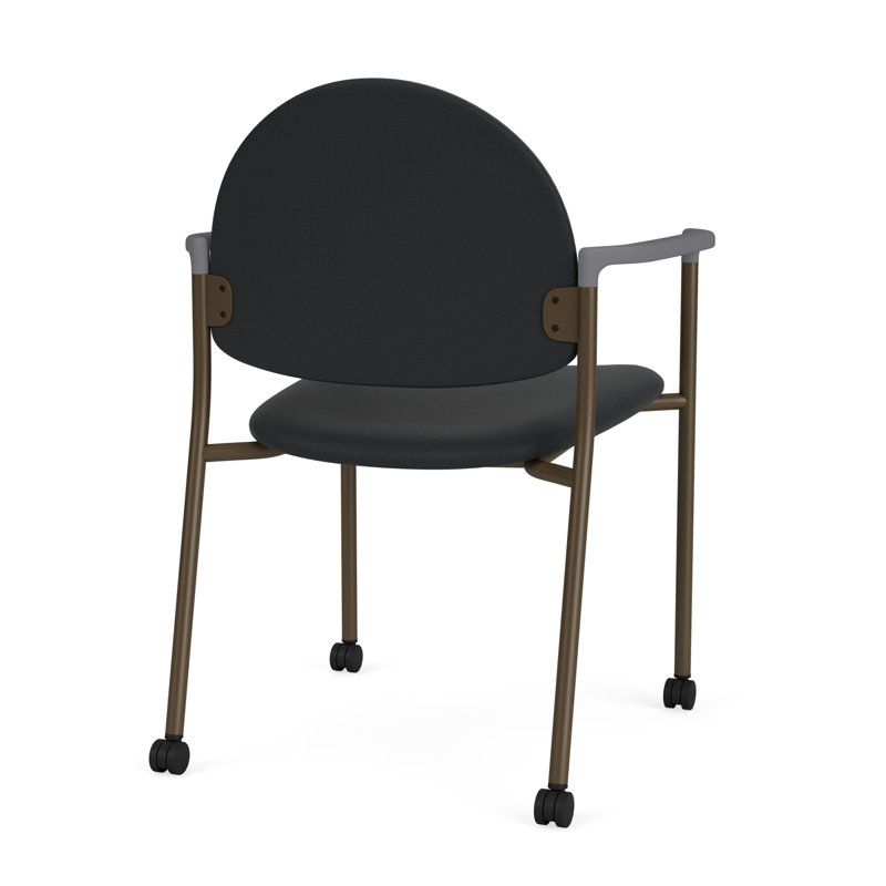 Chaise d'invité à chat avec roulettes, Bronze, Modena Graphite