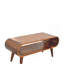 Table basse en bois massif de style nordique brun Amaya