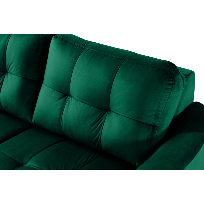 Hunnewell Sleeper Corner Sofa, Left Hand Facing, Emerald