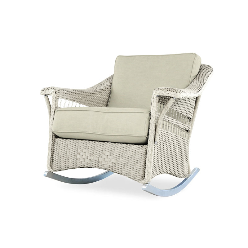 Nantucket Outdoor Rocker Chair, Linen, Callen Celadon