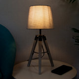 Wood Tripod Lamp