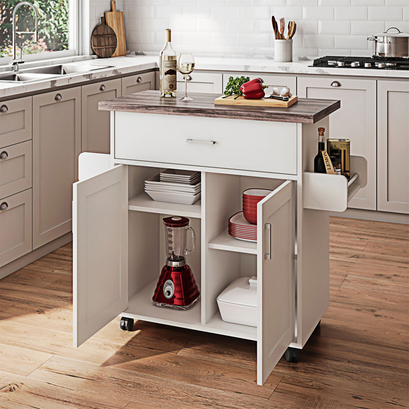 Rosalene Wood Kitchen Island