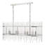 Clydine 8 - Light Polished Chrome Pendant