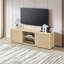 Meuble télé Abba de 67,7 po de style Mid-Century moderne avec rangement et tablettes pour téléviseurs de 75 po ou moins Abba-1113897080