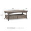 Davenport - Table basse d'extérieur avec plateau en pierre bleue et base en aluminium peinte à la main