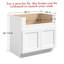 Armoire de base pour évier de cuisine prête à assembler-125877364-125877361