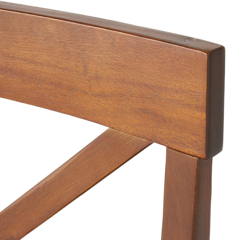 Ensemble de chaises de salle à manger en bois d'acacia, 2 pièces, chêne foncé, Chêne foncé