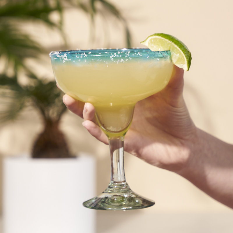 Ensemble de verres en margarita recyclés Primavera par Twine Living