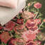 Tapis noir / rouge à motif floral Tammie-526454659
