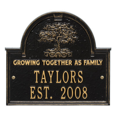 3-Line Wall Address Plaque