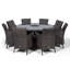 Karcher 8 - Person Patio Dining Set Umbrella Hole Included Round Table with Cushions Included-39926013