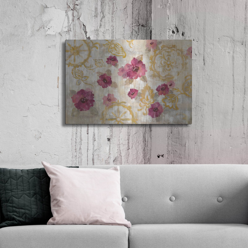 «Elegant Fresco Floral» par Silvia Vassileva, H 24 po x l 36 po
