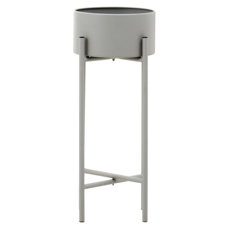 Maleiyah Metal Cachepot, 51 x 23 x 23, Grey