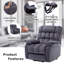 81 cm Wide Fabric Lift Assist Recliner