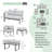 8 Seats Modern Outdoor Furniture With Adjustable Table-19550406