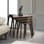 Adelah Stylish Nesting Tables (4 Pieces), Walnut Finish, Large: 27.6 x 21.7 x 15.7 in | Big: 21.7 x 19.7 x 15.7 in | Medium: 15.7 x 17.7 x 15.7 in | Small: 10.2 x 15.7 x 15.7 in | 100% MDF with Wooden Legs | Modern Design for Home & Office