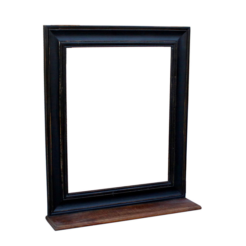 Camillus Flat Mirror with Shelves