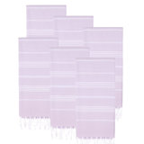 Ensemble de 6 serviettes pour lit de plage en coton turc Alize