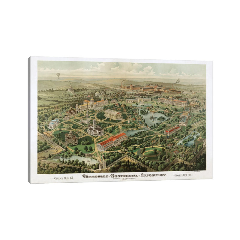 Tennessee Centennial Exposition, Nashville, Tennessee, 1897 by Dan Sproul - Wrapped Canvas Print, 152.5 cm H x 101.5 cm W